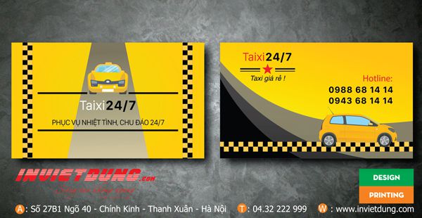 Card visit taxi 247